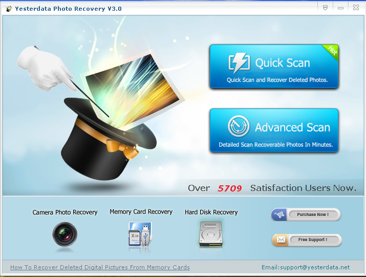 Screenshot of Yesterdata Photo Recovery 2.0.1